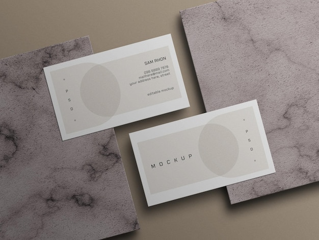 minimal business card mockup