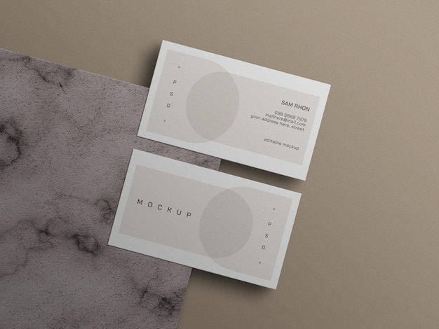minimal business card mockup