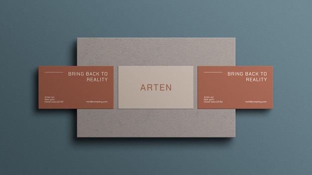 Minimal business card mockup