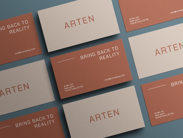 Minimal business card mockup