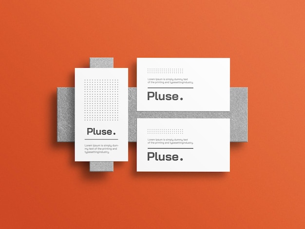 Minimal business card mockup