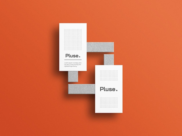 Minimal business card mockup