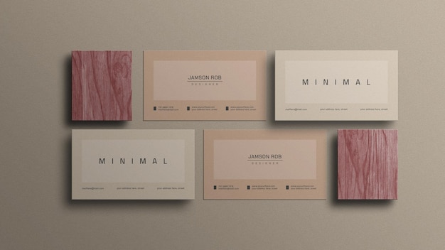 Minimal business card mockup