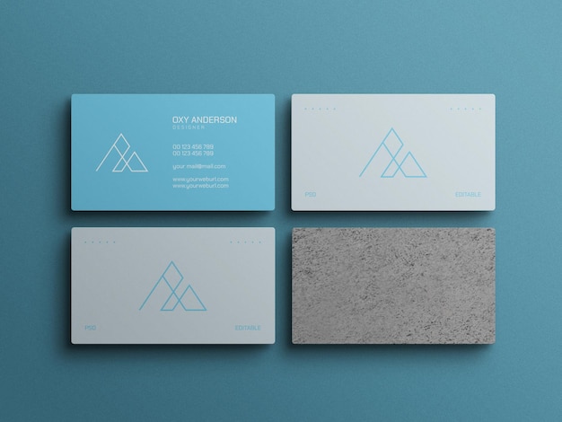 minimal business card mockup