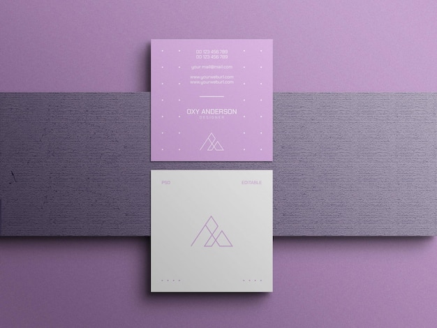 minimal business card mockup