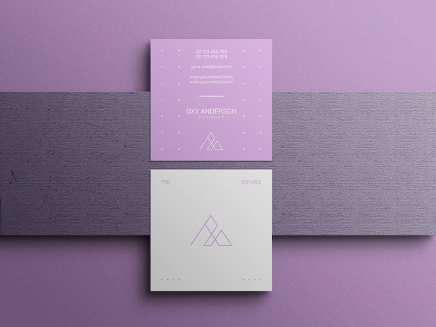 Minimal business card mockup