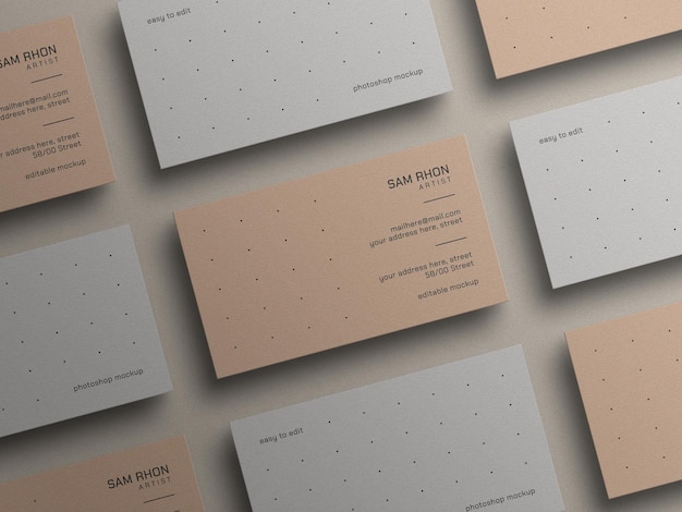 Minimal business card mockup