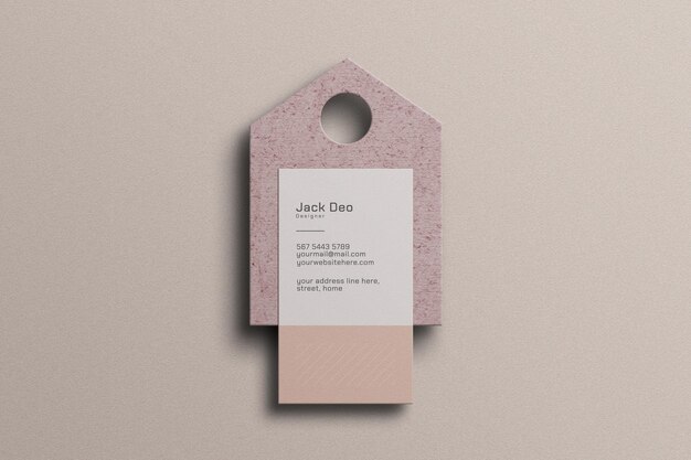 Minimal business card mockup