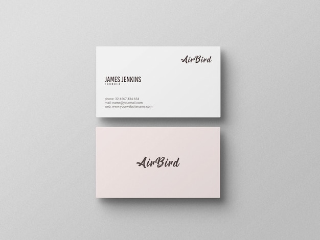 Minimal business card mockup