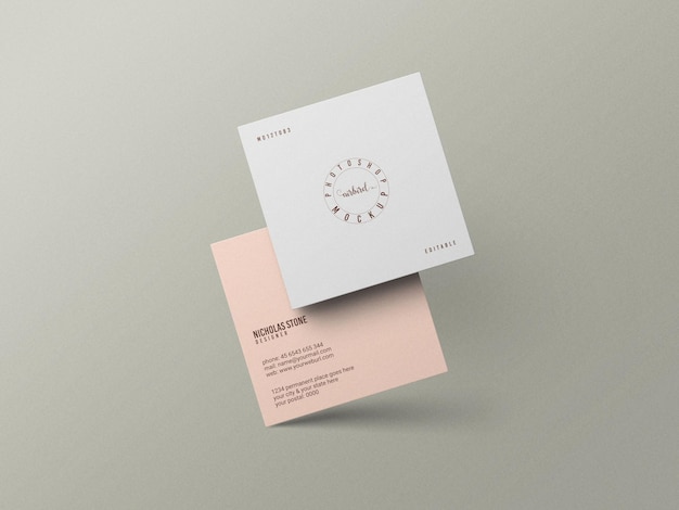 Minimal business card mockup