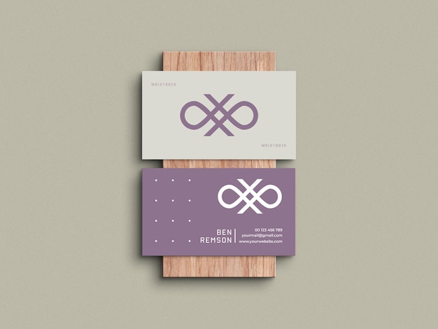 Minimal business card mockup