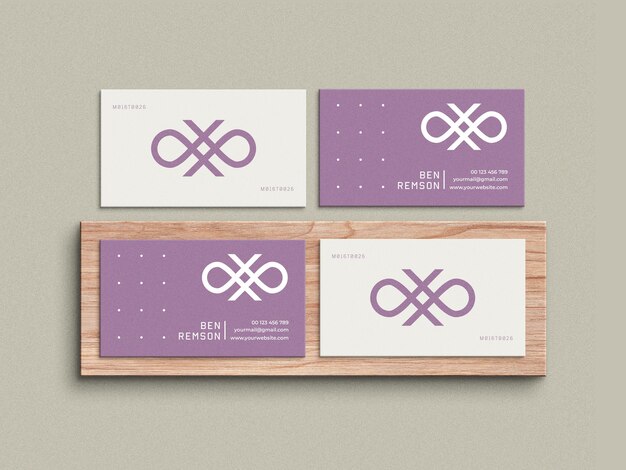 Minimal business card mockup