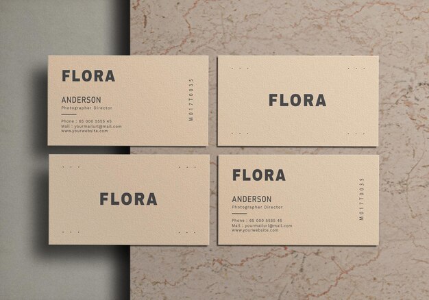 Minimal business card mockup