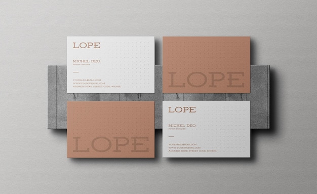 minimal business card mockup