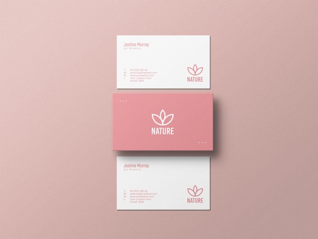 Minimal business card mockup