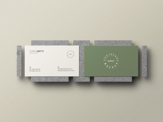 Minimal business card mockup