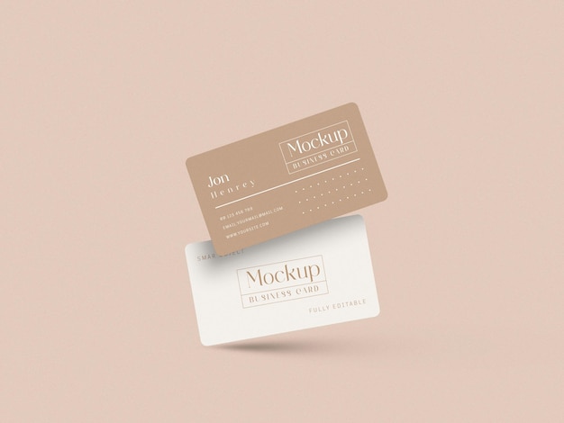 Minimal business card mockup