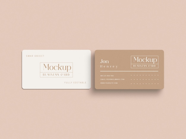 minimal business card mockup