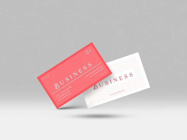 Minimal business card mockup