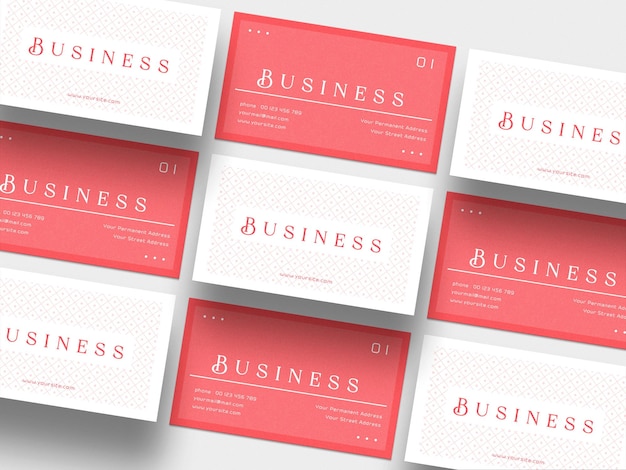 PSD minimal business card mockup