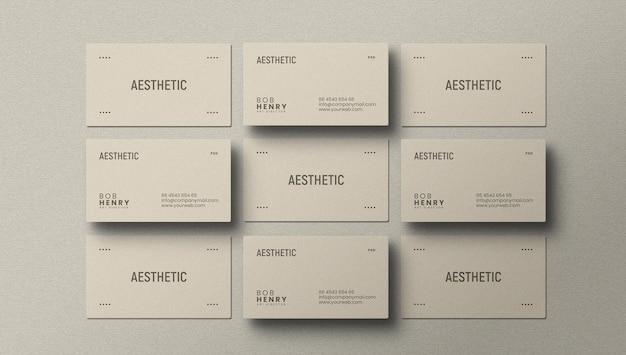 Minimal business card mockup