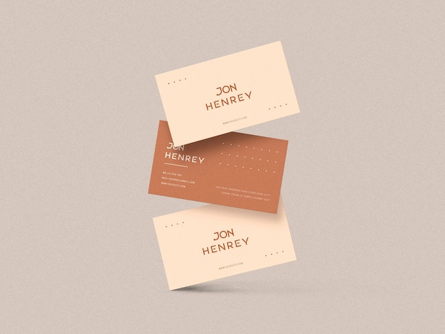 Minimal business card mockup