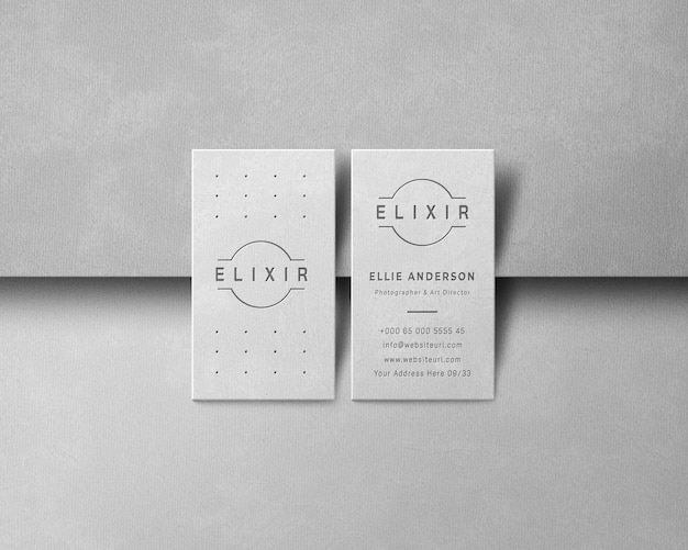 Minimal business card mockup