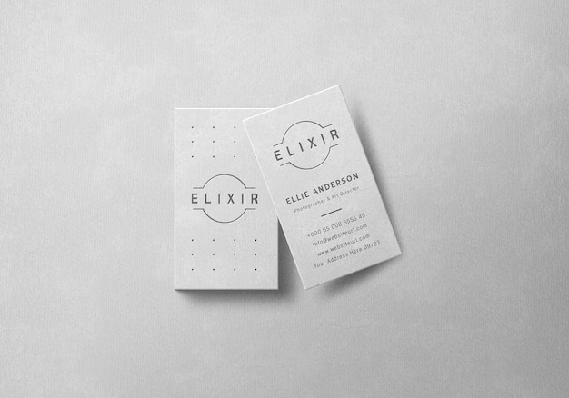 Minimal business card mockup