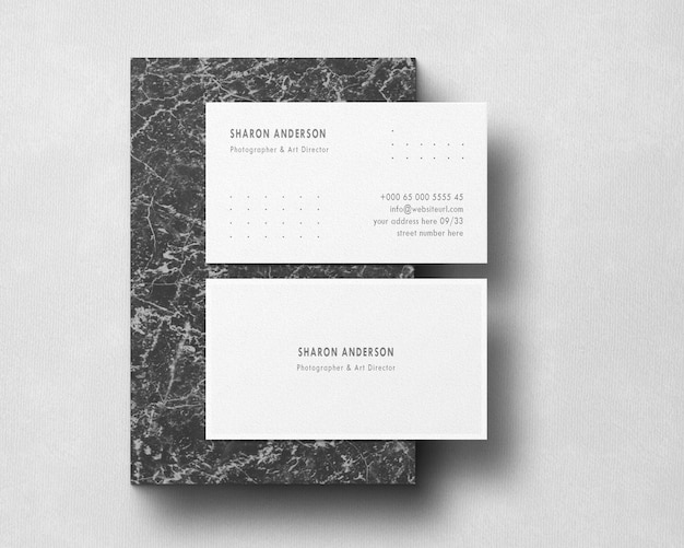 PSD minimal business card mockup