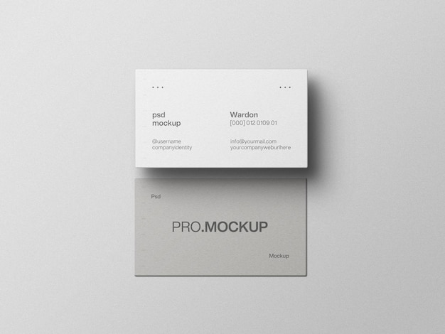 Minimal business card mockup