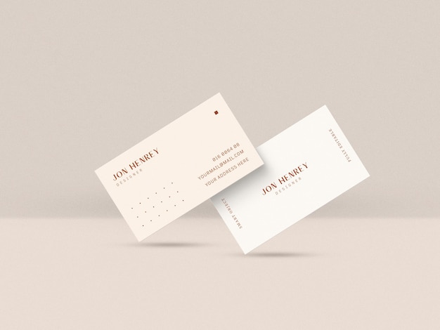 Minimal business card mockup