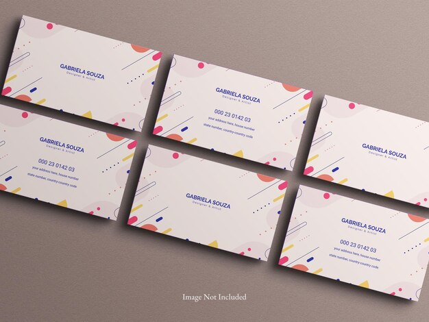 minimal business card mockup