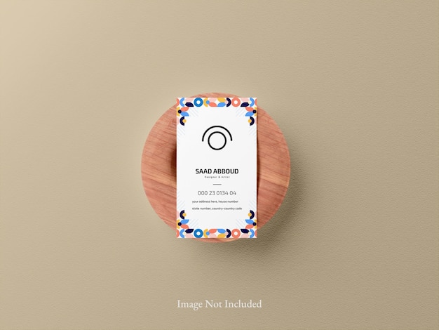 PSD minimal business card mockup