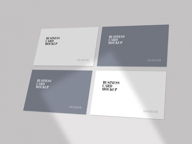 Minimal business card mockup