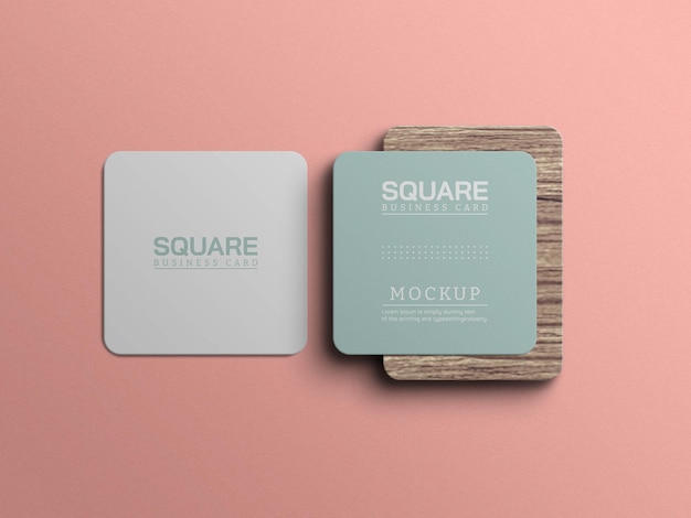 Minimal business card mockup