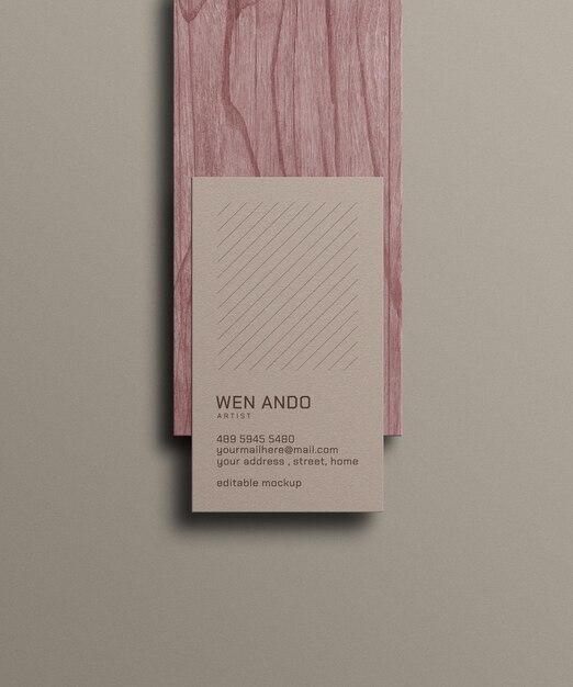 Minimal business card mockup