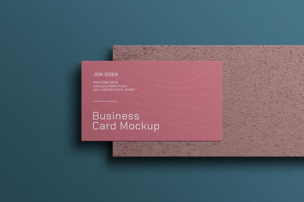 Minimal business card mockup