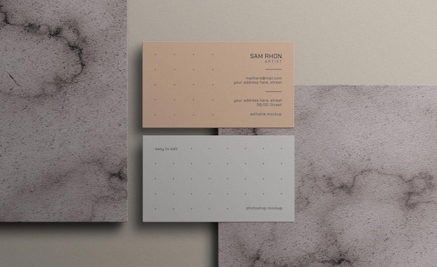 minimal business card mockup