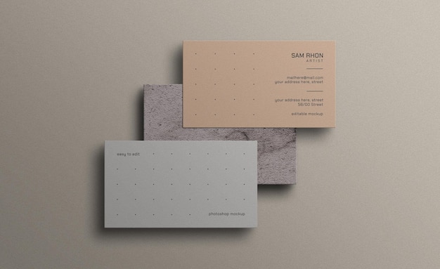 Minimal business card mockup