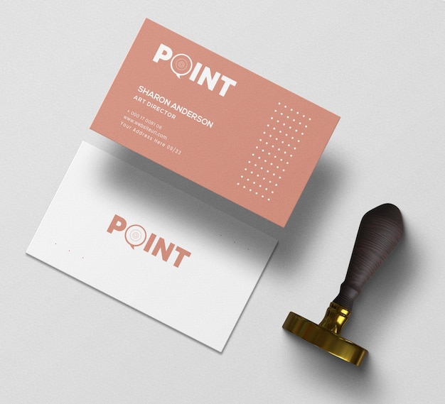 Minimal business card mockup