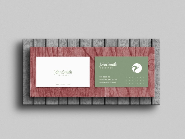 Minimal business card mockup