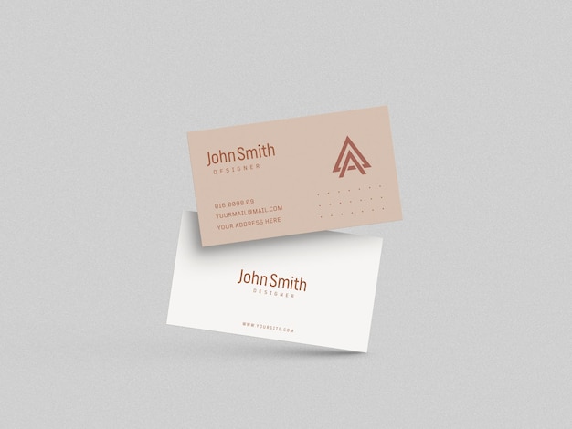 Minimal business card mockup