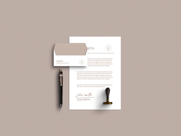 Minimal business card mockup