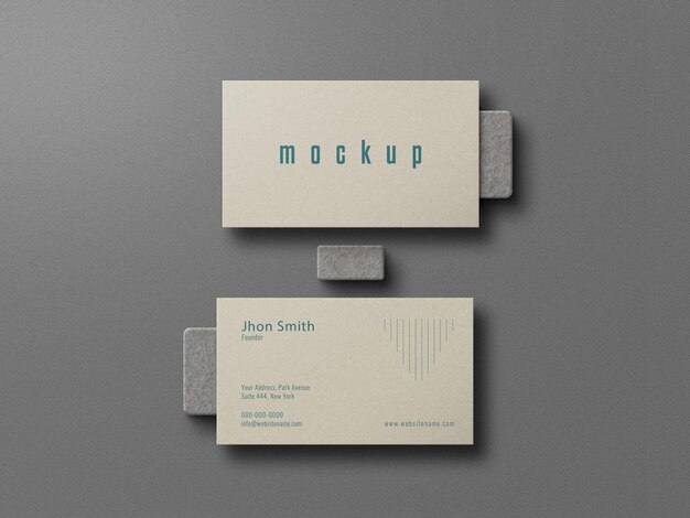 minimal business card mockup