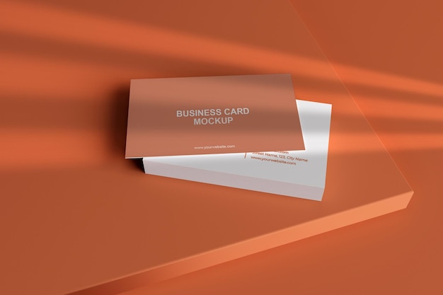 minimal business card mockup