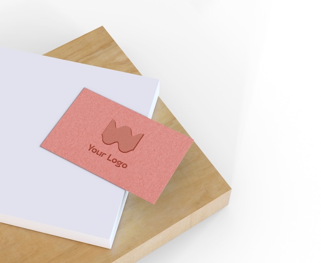 minimal business card mockup