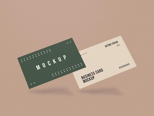 Minimal business card mockup