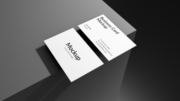 PSD minimal business card mockup