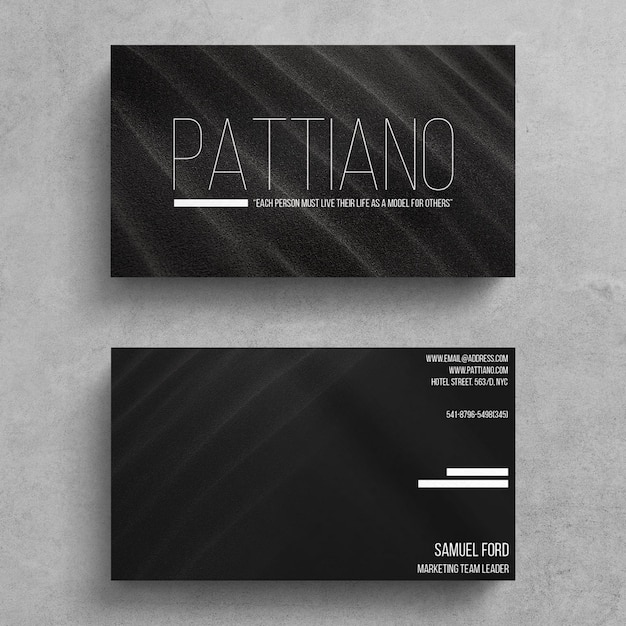 PSD minimal business card template