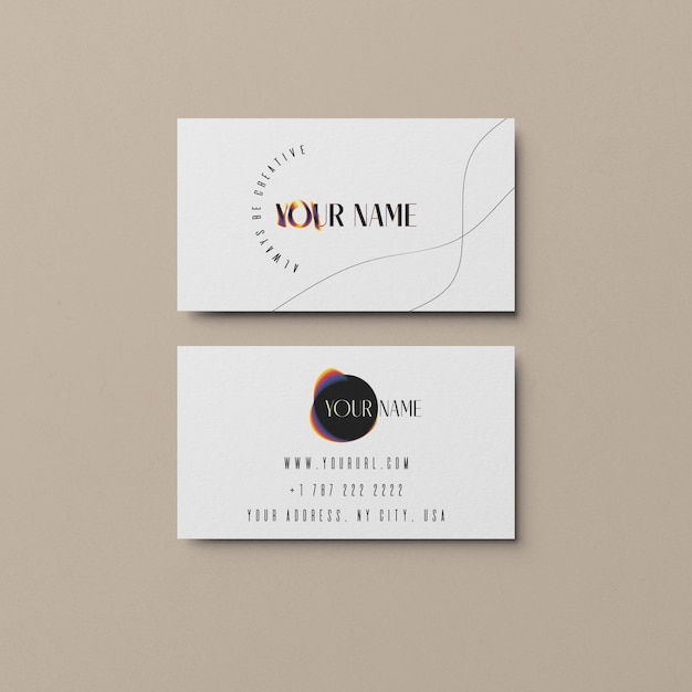 PSD minimal business card